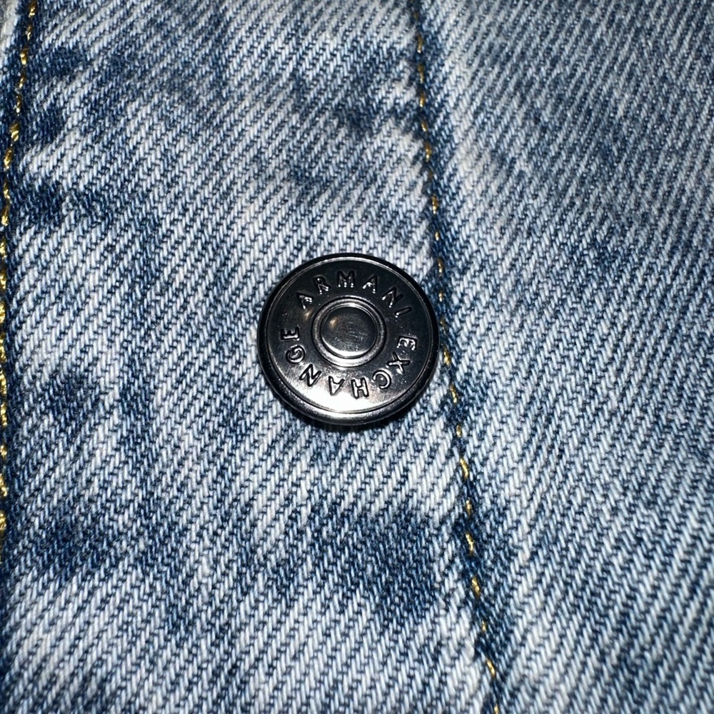 Armani Oversized Denim Sleeveless Jacket - Picture 10 of 13